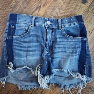 Express High Rise Denim Shorts